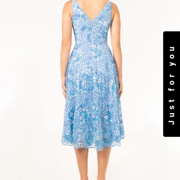 NWT Formal Dress the Population Blue Midi sequin dress - Picture 4 of 4